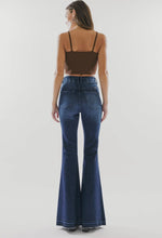 Load image into Gallery viewer, Kan Can Cinthia Dark Ultra High Rise Super Flare Jeans
